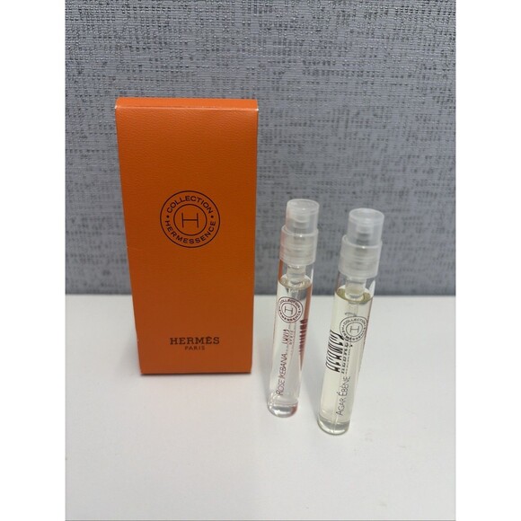 Hermes Hermessence Ambre Narguile & Agar Ebene EDT Large Sample Sprays 4ml Each - Picture 1 of 6